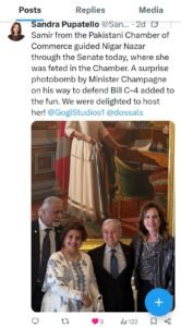 Senator Sandra's tweet about the event